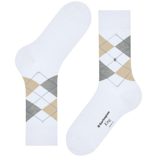 Burlington Socks King Socks - Cream Multi