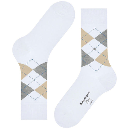 Burlington Socks King Socks - Cream Multi
