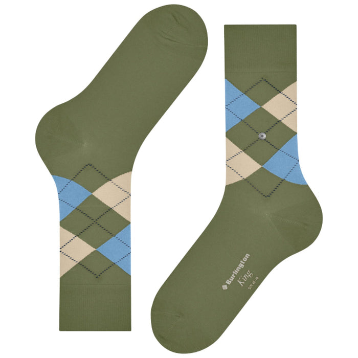 Burlington Socks King Socks - Green/Blue