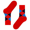 King Soft Combed Socks - Red/Navy