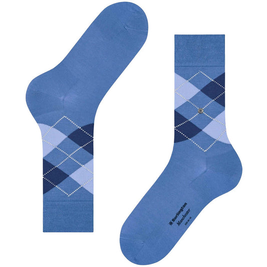 Burlington Socks Manchester Socks - Blue