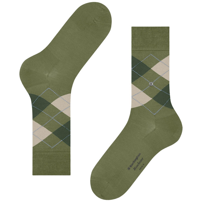 Burlington Socks Manchester Socks - Green Mix