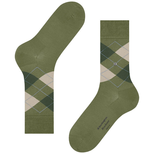 Burlington Socks Manchester Socks - Green Mix