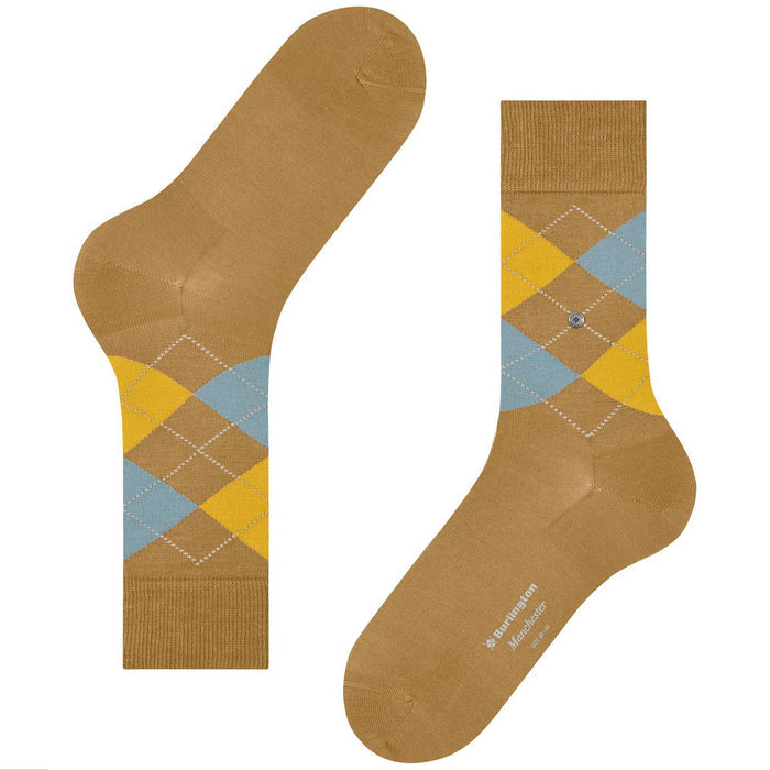 Burlington Socks Manchester Socks - Ochre