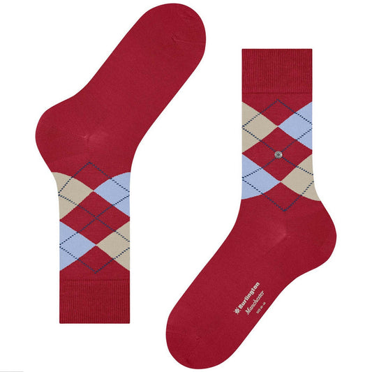 Burlington Socks Manchester Socks - Red