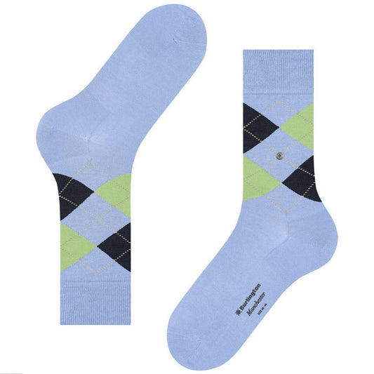 Burlington Socks Manchester Socks - Sky Blue