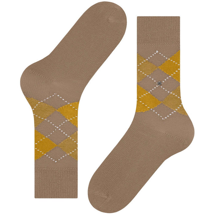 Burlington Socks Preston Socks - Beige/Yellow