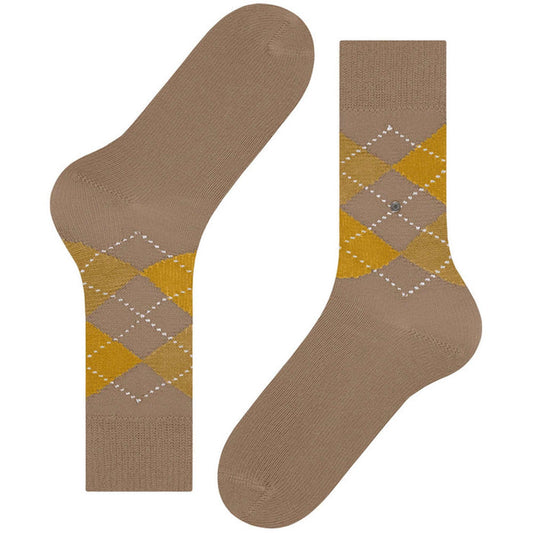 Burlington Socks Preston Socks - Beige/Yellow