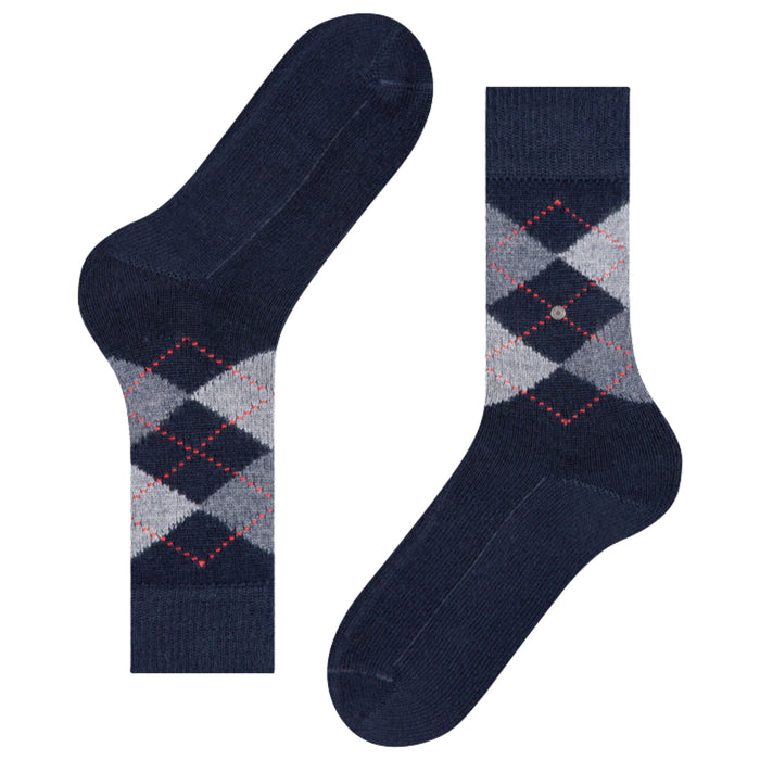 Burlington Socks Preston Socks - Blue/Grey