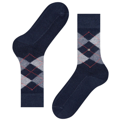 Burlington Socks Preston Socks - Blue/Grey
