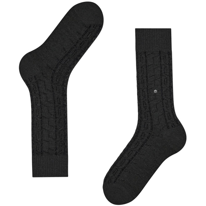 Burlington Socks Tweed Socks - Charcoal
