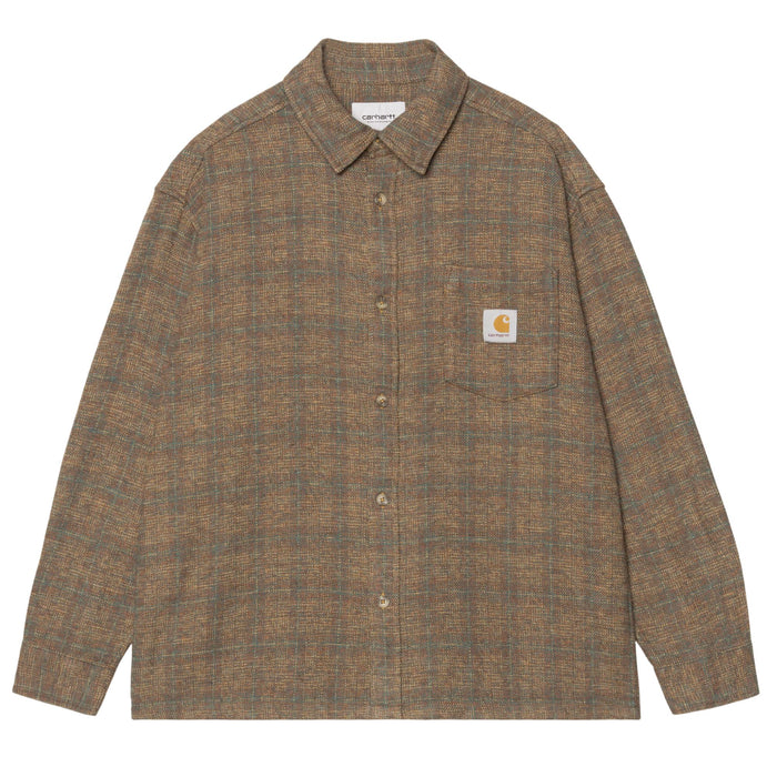 Carhartt WIP Long Sleeve Bagley Shirt - Hamilton Brown