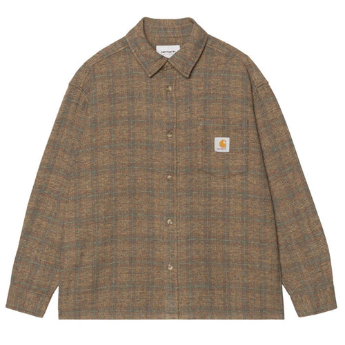 Carhartt WIP Long Sleeve Bagley Shirt - Hamilton Brown