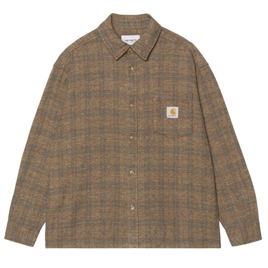 Carhartt WIP Long Sleeve Bagley Shirt - Hamilton Brown