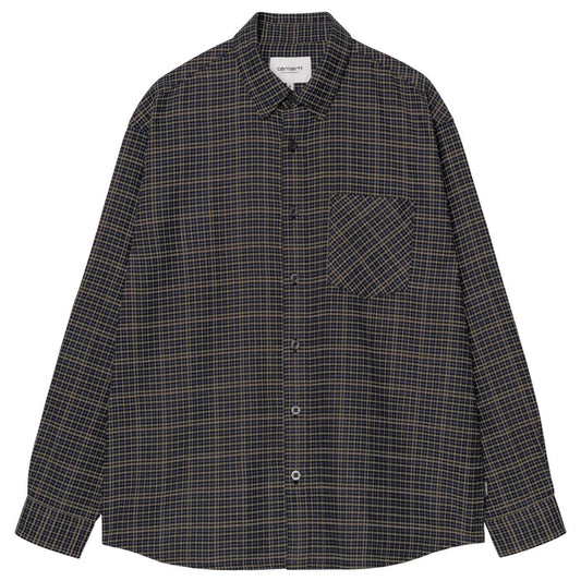 Carhartt WIP Long Sleeve Todrick Shirt - Blue