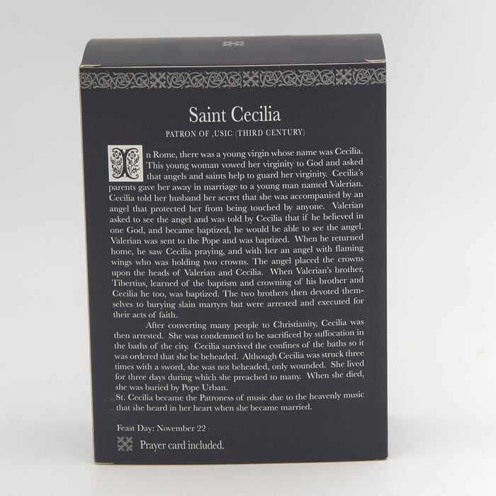 Cecilia - St. Cecilia Statue 3.25"H