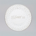 Celebrate 25 Plate 9.75"D