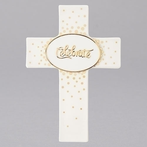 Celebrate Wall Cross 7"H