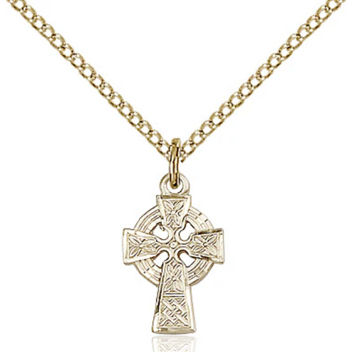 Celtic Cross Gold Filled 18"