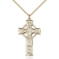 Celtic Cross Necklace 18" Chain