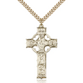 Celtic Cross Necklace on 24" Chain