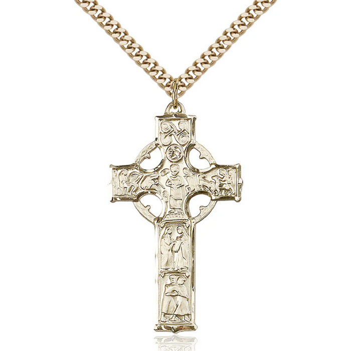 Celtic Cross Necklace on 24" Chain