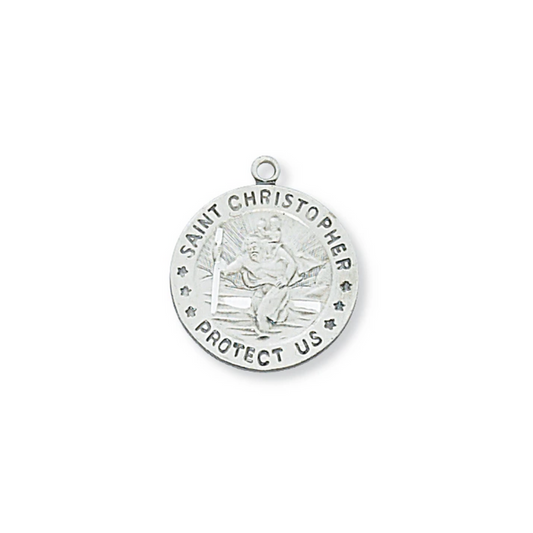 Christopher - St. Christopher Medal - Sterling Silver