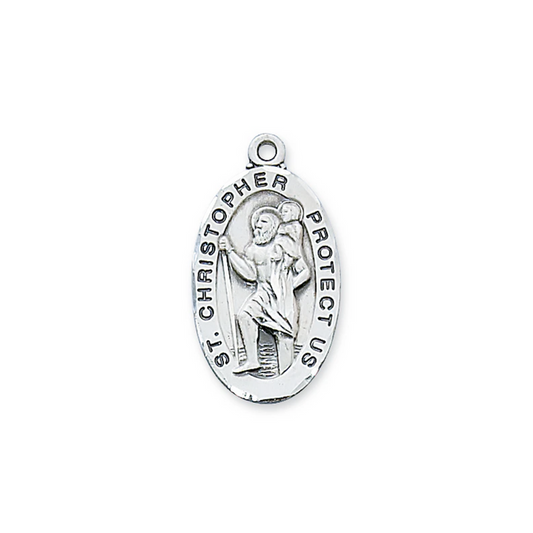 Christopher - St. Christopher Medal - Sterling Silver