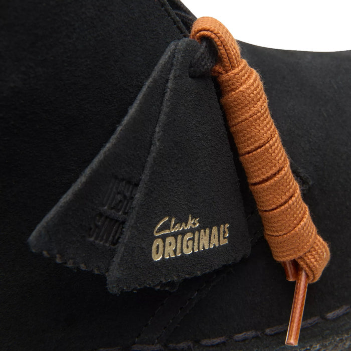 Clarks Originals Desert Boot - Black Suede
