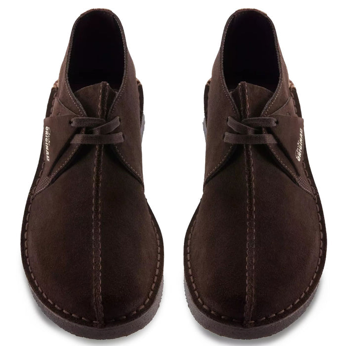 Clarks Originals Desert Trek Shoes - Dark Brown