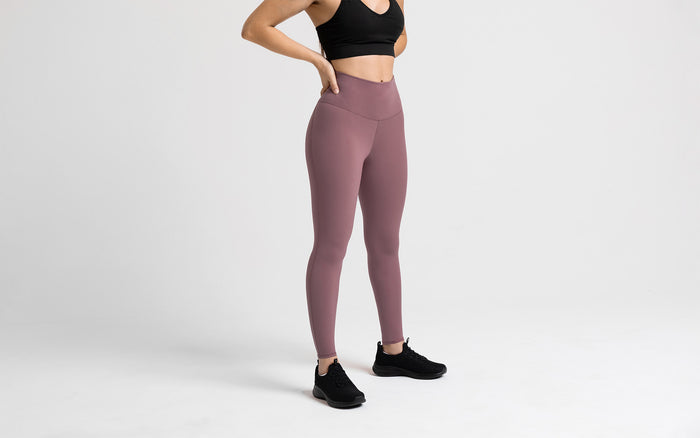 The REP Fitness Women's Eos Legging in Mauve front