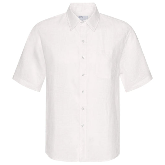 Colorful Standard Linen Short Sleeve Shirt - Optical White