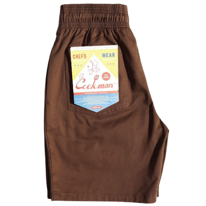 Cookman Chef Shorts - Choc Brown