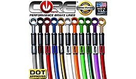 Core Moto Stainless Steel Brake Lines for Yamaha YZF-R3 2015+