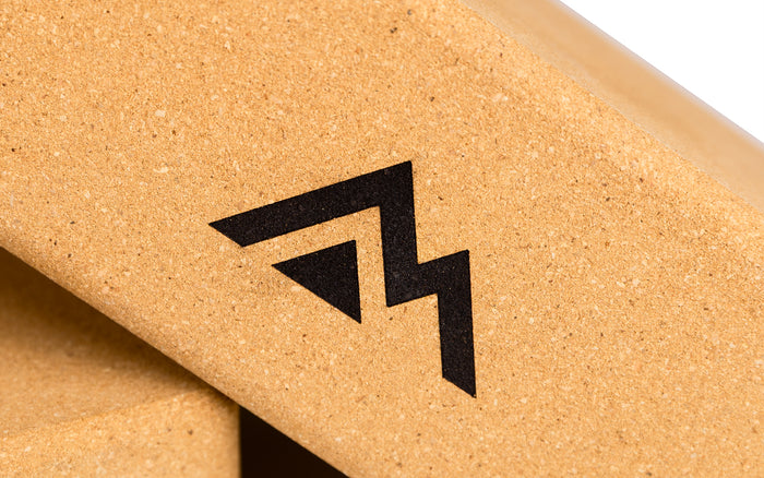 up close of rep mountain logo on blocks