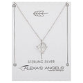 Cross Heart Necklace 16"-18"L