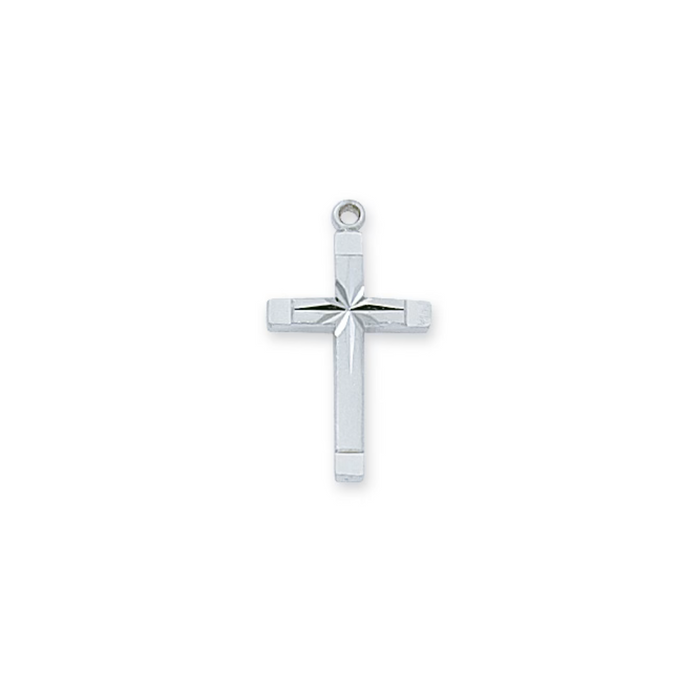 Cross Necklace - Sterling Silver 16-18