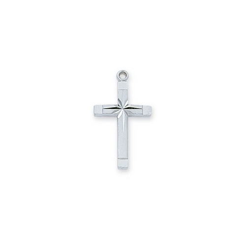 Cross Necklace - Sterling Silver 16-18