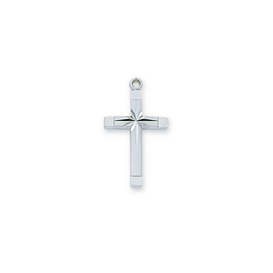 Cross Necklace - Sterling Silver 16-18