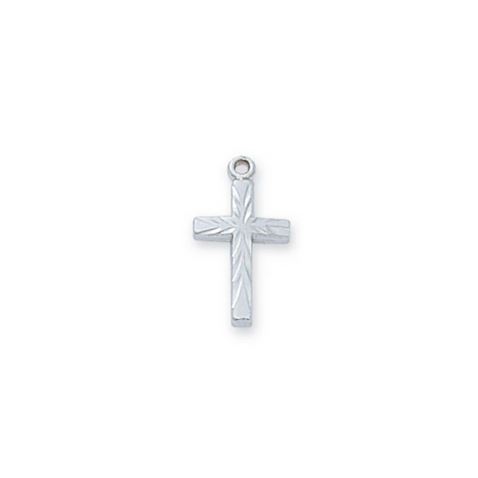 Cross Necklace - Sterling Silver 16"