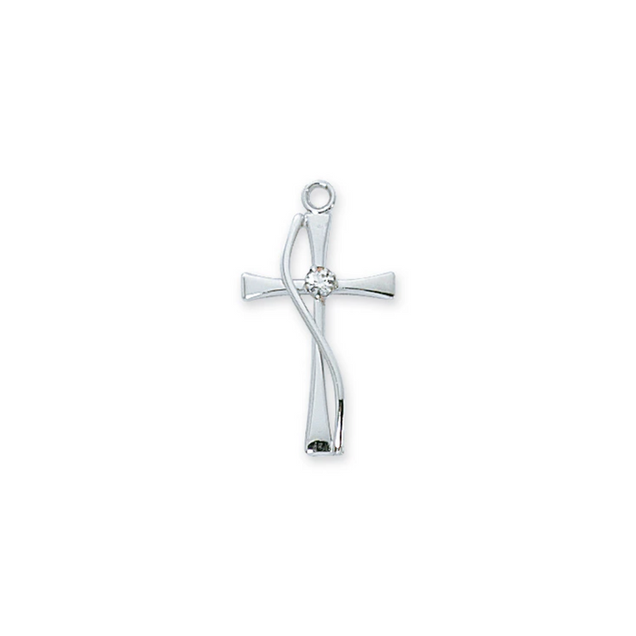 Cross Necklace - Sterling Silver 18"