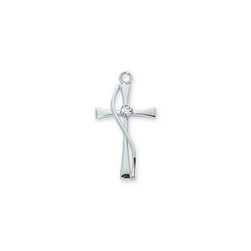 Cross Necklace - Sterling Silver 18"