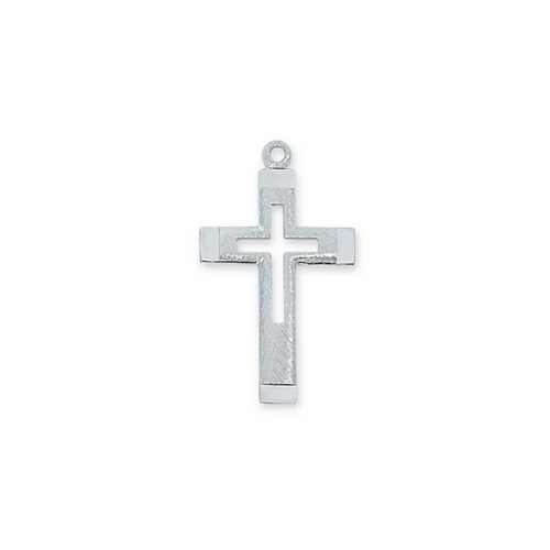 Cross Necklace - Sterling Silver 18"