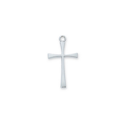Cross Necklace - Sterling Silver 18"