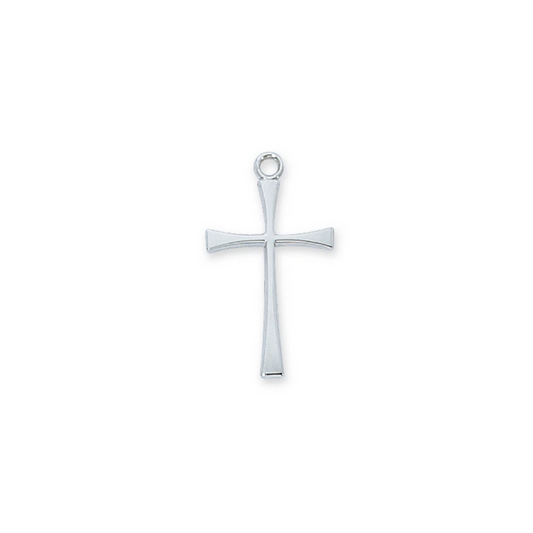 Cross Necklace - Sterling Silver 18"