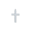 Cross Necklace - Sterling Silver 24"