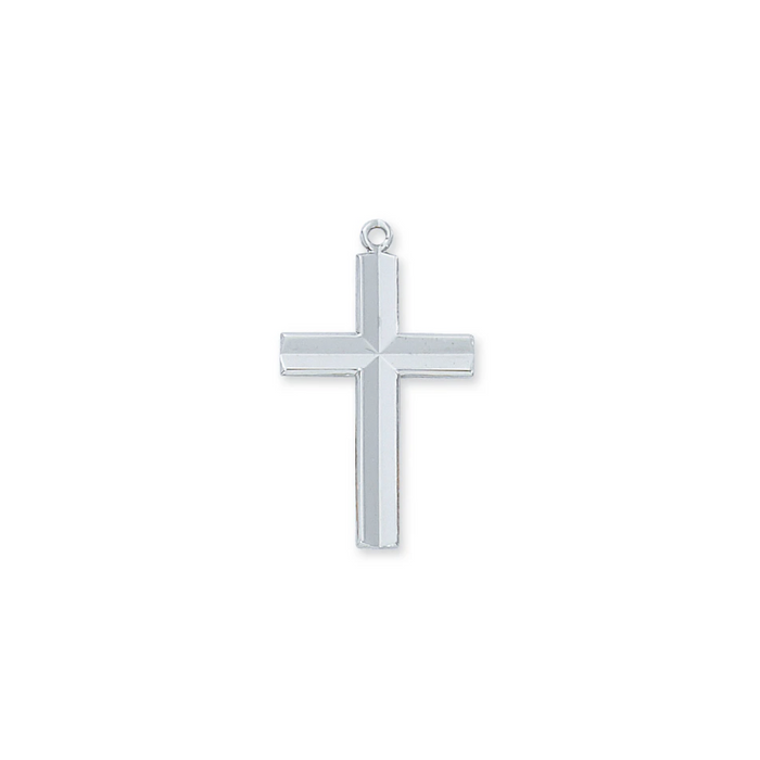 Cross Necklace - Sterling Silver 24"