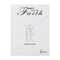 Cross Necklace Pave 18"L