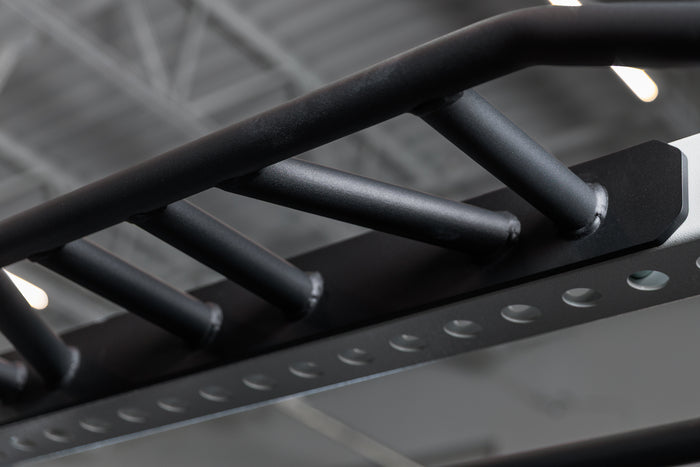 Close-up shot of the REP Fitness Crossmember Multi-Grip Pull-Up Bar