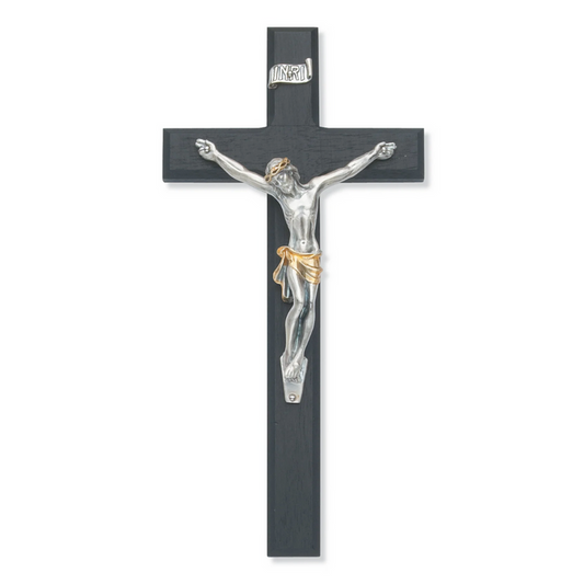 Crucifix - 10" Black Crucifix, Boxed